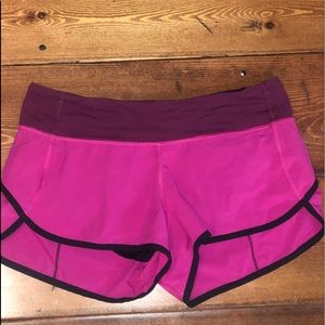 Lululemon speed shorts size 6